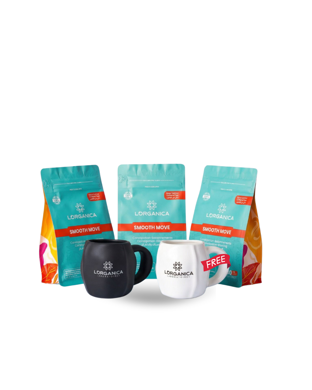 3 Smooth move tea bag + free mug